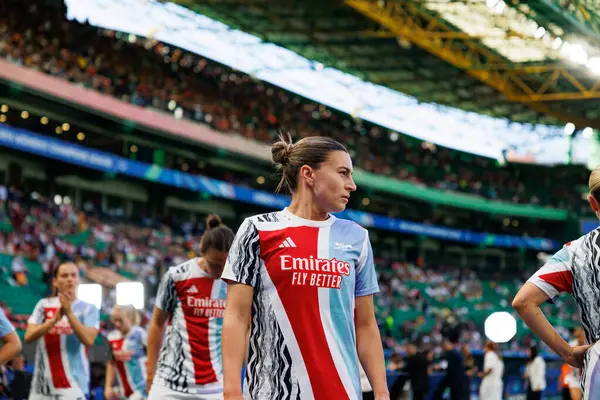 Stephanie Catley UEFA Kadınlar Şampiyonlar Ligi 2025 final maçında Estadio Jose Alvalade 'de Arsenal FC ve FC Barcelona arasında görüldü (Maciej Rogowski)