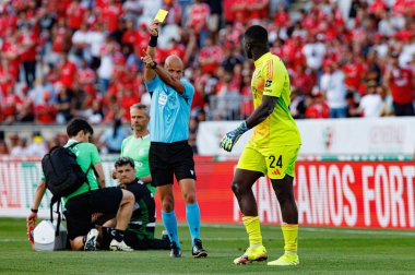 Luis Godinho ve Samuel Soares, Taca de Portugal 2025 final maçında SL Benfica ve Sporting CP (Maciej Rogowski) takımları arasında görüldü.)