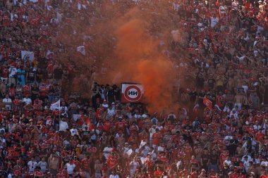 Benfica taraftarları Taca de Portugal 2025 final maçında SL Benfica ve Sporting CP (Maciej Rogowski)