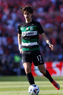 Francisco Trincao, SL Benfica ve Sporting CP (Maciej Rogowski) takımları arasında oynanan Taca de Portugal 2025 final maçında görüldü.)