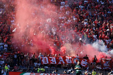 SL Benfica taraftarları Taca de Portugal 2025 final maçında SL Benfica ve Sporting CP (Maciej Rogowski)