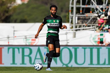 Jeremiah St. Juste Taca de Portugal 2025 final maçında SL Benfica ve Sporting CP (Maciej Rogowski) takımları arasında görüldü.)