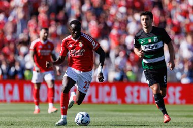 Bruma ve Pedro Goncalf, SL Benfica ve Sporting CP (Maciej Rogowski) takımları arasında oynanan Taca de Portugal 2025 final maçında görüldü.)