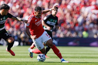 Vangelis Pavlidis, SL Benfica ve Sporting CP (Maciej Rogowski) takımları arasında oynanan Taca de Portugal 2025 final maçında görüldü.)