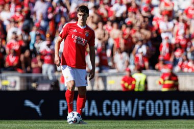 Antonio Silva, SL Benfica ve Sporting CP (Maciej Rogowski) takımları arasında oynanan Taca de Portugal 2025 final maçında görüldü.)
