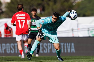 Rui Silva, SL Benfica ve Sporting CP (Maciej Rogowski) takımları arasında oynanan Taca de Portugal 2025 final maçında görüldü.)