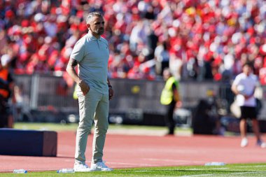 Rui Borges, SL Benfica ve Sporting CP (Maciej Rogowski) takımları arasında oynanan Taca de Portugal 2025 final maçında görüldü.)