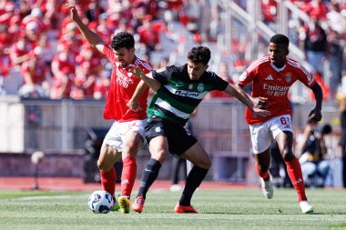 Tomas Araujo ve Pedro Goncalf Taca de Portugal 2025 final maçında SL Benfica ve Sporting CP (Maciej Rogowski)