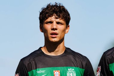 Eduardo Quaresma, SL Benfica ve Sporting CP (Maciej Rogowski) takımları arasında oynanan Taca de Portugal 2025 final maçında görüldü.)