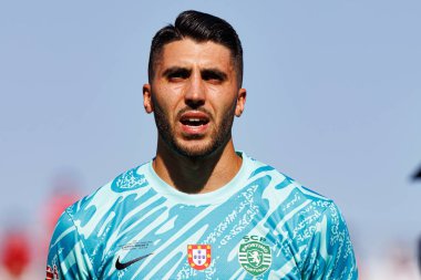 Rui Silva, SL Benfica ve Sporting CP (Maciej Rogowski) takımları arasında oynanan Taca de Portugal 2025 final maçında görüldü.)