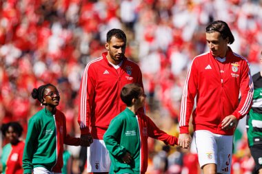 Vangelis Pavlidis, SL Benfica ve Sporting CP (Maciej Rogowski) takımları arasında oynanan Taca de Portugal 2025 final maçında görüldü.)