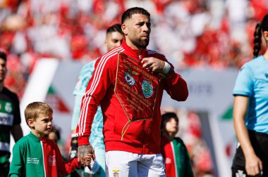 Nicolas Otamendi, SL Benfica ve Sporting CP (Maciej Rogowski) takımları arasında oynanan Taca de Portugal 2025 final maçında görüldü.)