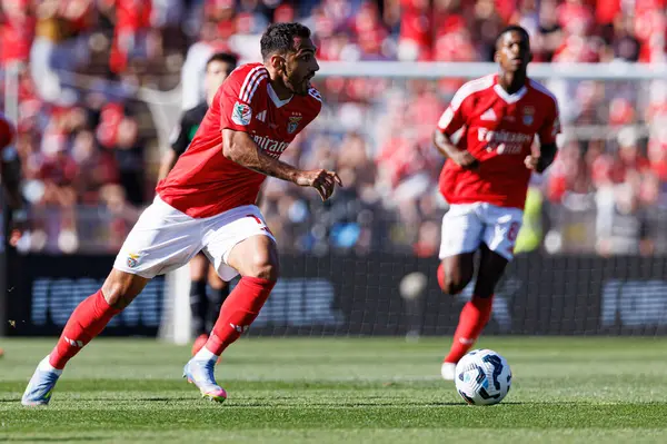 Vangelis Pavlidis, SL Benfica ve Sporting CP (Maciej Rogowski) takımları arasında oynanan Taca de Portugal 2025 final maçında görüldü.)