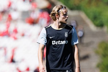 Morten Hjulmand, SL Benfica ve Sporting CP (Maciej Rogowski) takımları arasında oynanan Taca de Portugal 2025 final maçında görüldü.)