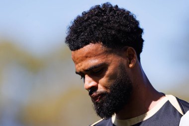 Jeremiah St. Juste Taca de Portugal 2025 final maçında SL Benfica ve Sporting CP (Maciej Rogowski) takımları arasında görüldü.)