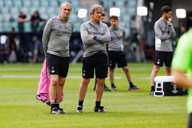 Manuel Pellegrini UEFA Konferans Ligi 2025 final maçından önce Real Betis Balompie ve Chelsea FC (Maciej Rogowski)