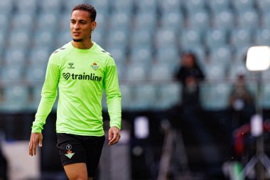 Antony, UEFA Konferans Ligi 2025 final maçından önce Real Betis Balompie ve Chelsea FC (Maciej Rogowski)