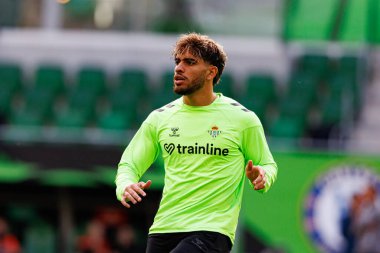 Ez Abde, UEFA Konferans Ligi 2025 final maçından önce Real Betis Balompie ve Chelsea FC (Maciej Rogowski)