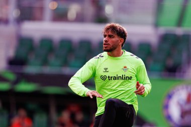 Ez Abde, UEFA Konferans Ligi 2025 final maçından önce Real Betis Balompie ve Chelsea FC (Maciej Rogowski)