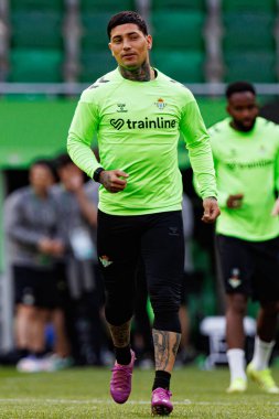 Chimy Avila UEFA Konferans Ligi 2025 final maçından önce Real Betis Balompie ve Chelsea FC (Maciej Rogowski)