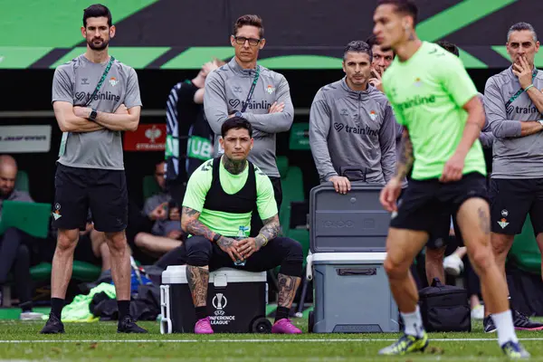 Chimy Avila UEFA Konferans Ligi 2025 final maçından önce Real Betis Balompie ve Chelsea FC (Maciej Rogowski)