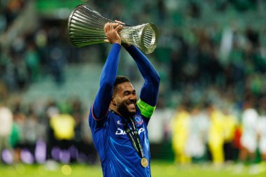 Reece James, Real Betis Balompie ve Chelsea FC (Maciej Rogowski) arasında oynanan UEFA Konferans Ligi 2025 final maçında görüldü.)