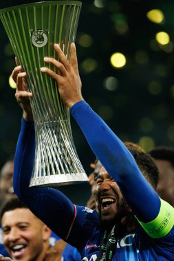 Reece James, Real Betis Balompie ve Chelsea FC (Maciej Rogowski) arasında oynanan UEFA Konferans Ligi 2025 final maçında görüldü.)