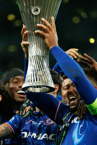 Reece James, Real Betis Balompie ve Chelsea FC (Maciej Rogowski) arasında oynanan UEFA Konferans Ligi 2025 final maçında görüldü.)