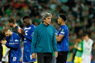 Manuel Pellegrini UEFA Konferans Ligi 2025 final maçında Real Betis Balompie ve Chelsea FC (Maciej Rogowski)