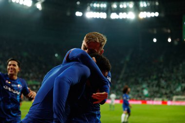 Jadon Sancho ve Kiernan Dewsbury-Hall UEFA Konferans Ligi 2025 final maçında Real Betis Balompie ve Chelsea FC (Maciej Rogowski)