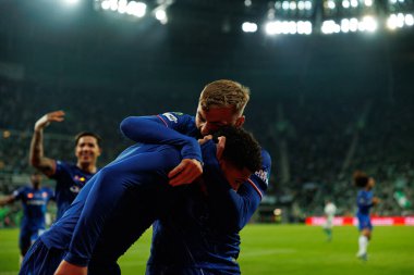 Jadon Sancho ve Kiernan Dewsbury-Hall UEFA Konferans Ligi 2025 final maçında Real Betis Balompie ve Chelsea FC (Maciej Rogowski)