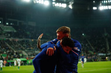 Jadon Sancho ve Kiernan Dewsbury-Hall UEFA Konferans Ligi 2025 final maçında Real Betis Balompie ve Chelsea FC (Maciej Rogowski)