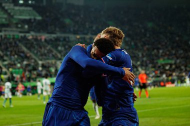 Jadon Sancho ve Kiernan Dewsbury-Hall UEFA Konferans Ligi 2025 final maçında Real Betis Balompie ve Chelsea FC (Maciej Rogowski)