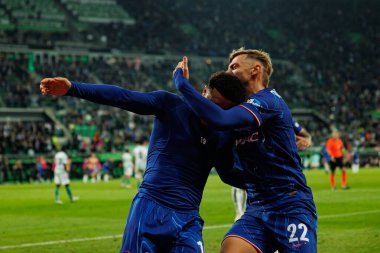 Jadon Sancho ve Kiernan Dewsbury-Hall UEFA Konferans Ligi 2025 final maçında Real Betis Balompie ve Chelsea FC (Maciej Rogowski)