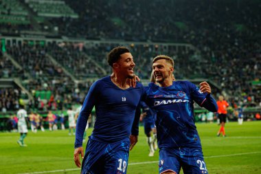 Jadon Sancho ve Kiernan Dewsbury-Hall UEFA Konferans Ligi 2025 final maçında Real Betis Balompie ve Chelsea FC (Maciej Rogowski)