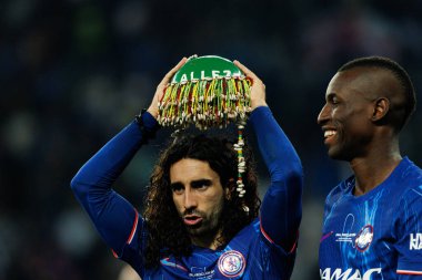 Marc Cucurella ve Nicolas Jackson UEFA Konferans Ligi 2025 final maçında Real Betis Balompie ve Chelsea FC (Maciej Rogowski)