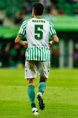 Marc Bartra, Real Betis Balompie ve Chelsea FC (Maciej Rogowski) arasında oynanan UEFA Konferans Ligi 2025 final maçında görüldü.)