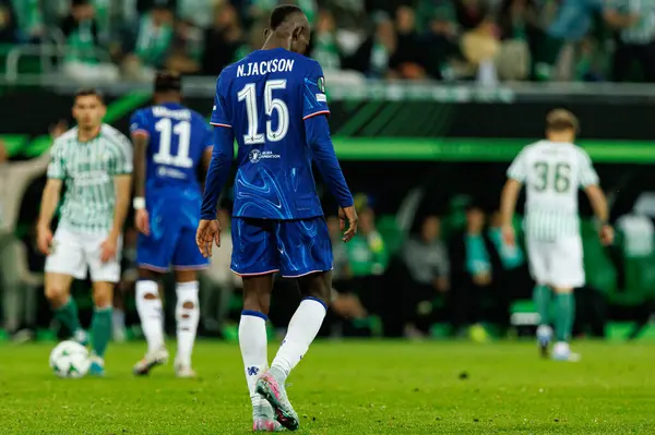 Nicolas Jackson, Real Betis Balompie ve Chelsea FC (Maciej Rogowski) arasında oynanan UEFA Konferans Ligi 2025 final maçında görüldü.)