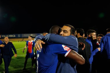 Fernando Varela ve Vasco Costa, Liga Portekiz 2 maçında FC Alverca ve Portimonense SC (Maciej Rogowski)