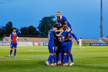 Alverca oyuncuları Liga Portekiz 2 maçında FC Alverca ve Portimonense SC (Maciej Rogowski)