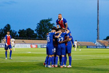 Alverca oyuncuları Liga Portekiz 2 maçında FC Alverca ve Portimonense SC (Maciej Rogowski)