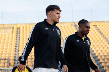 Kristofer Kait ve Malcom Moyo Liga Portekiz 2 maçında FC Alverca ve Portimonense SC (Maciej Rogowski)