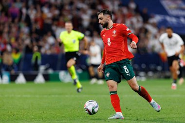 Bruno Fernandes, Almanya ve Portekiz milli takımları arasında oynanan 2025 UEFA Uluslar Ligi yarı final maçında görüldü (Maciej Rogowski)