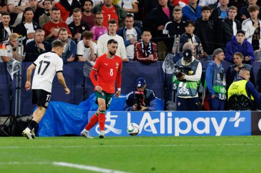 Bruno Fernandes, Almanya ve Portekiz milli takımları arasında oynanan 2025 UEFA Uluslar Ligi yarı final maçında görüldü (Maciej Rogowski)