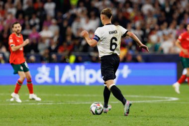Joshua Kimmich, Almanya ve Portekiz milli takımları arasında oynanan 2025 UEFA Uluslar Ligi yarı final maçında görüldü (Maciej Rogowski)