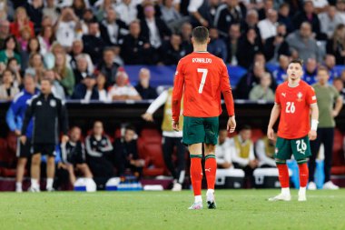 Cristiano Ronaldo, Almanya ve Portekiz milli takımları arasında oynanan 2025 UEFA Uluslar Ligi yarı final maçında görüldü (Maciej Rogowski)
