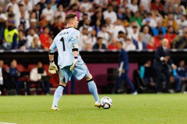 Marc Andre Ter Stegen, Almanya ve Portekiz milli takımları arasında oynanan 2025 UEFA Uluslar Ligi yarı final maçında görüldü (Maciej Rogowski)