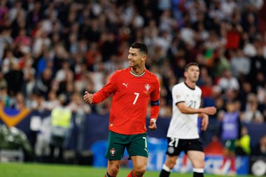 Cristiano Ronaldo, Almanya ve Portekiz milli takımları arasında oynanan 2025 UEFA Uluslar Ligi yarı final maçında görüldü (Maciej Rogowski)