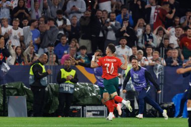 Francisco Conceicao, Almanya ve Portekiz milli takımları arasında oynanan 2025 UEFA Uluslar Ligi yarı final maçında görüldü (Maciej Rogowski)