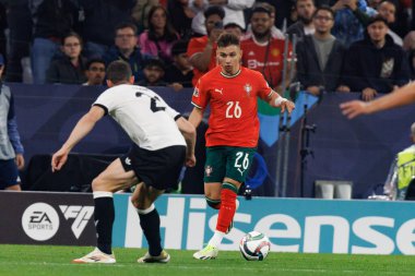 Francisco Conceicao, Almanya ve Portekiz milli takımları arasında oynanan 2025 UEFA Uluslar Ligi yarı final maçında görüldü (Maciej Rogowski)